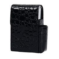 Evaliana PU Leather Cigarette Case Box Smoking Accessories Holder