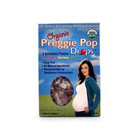 Three Lollies - Organic Preggie Pop Drops for Morning Sickness in 3 Flavors, Sour Raspberry, Sour Lemon, and Green Apple - 1 Pack