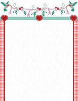 Heart Floral Stationery Printer Paper 51 Sheets