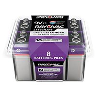 Rayovac - Lithium Batteries, 9V, 8/Pack