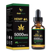 Hemp Oil Natural Dietary Supplement for Pain Relief and Anxiety-5000mg Hemp Oil Extract with Mint Flavor –30Ml All-Natural Organic Hemp Drops