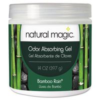 Natural Magic 4121DEA Odor Absorbing Gel, Bamboo Rain, 14 oz Jar