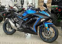  Blue w/Black Complete Fairing Injection for 2013-2017 Kawasaki Ninja 300 2014 2015 2016 EX300R EX-300R 