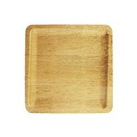 BambooMN 10" Premium Bamboo Leaf Square Dinner Plate, All Natural Disposable Compostable for Catering and Home Use, 30 Pieces