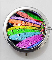 BlackKey Sunflower Pattern 3-Compartment Decorative Pocket Gift Box Case Organizer for Pill, Color 1 -976