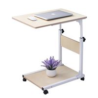 SogesHome Adjustable Laptop Table Bedside Table Laptop Computer Stand Mobile Desk Cart Tray End Table Coffee Table,NSDUS-103#1-MP