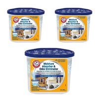 Arm & Hammer FGAH14 14 Moisture Absorber & Max Odor Eliminator Tub, 14 oz (3 pack)