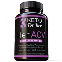 Apple Cider Vinegar Ketogenic Capsule Formula for Women | Keto & Low Carb Diet Support for Healthy Weight Loss, Detox, Digestion, Metabolism | Potassium, Spirulina, Kelp, B-6 | 90 ACV Supplement Pills