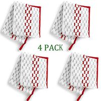 Microfiber Spray Mop Pads, Mop Refills Replacement Pads Head Washable Reusable Red, 4 Pack