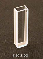 UNICO S-90-310Q Spectrophotometer Cuvette with Stopper, 5 mm Path Length, 170 to 2500 Nm Wavelength Range, 48 mm Height, 1.7 Ml Capacity, Quartz, Rectangular Shape