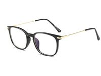 Blue Light Blocking Glasses, Clear Safety Glasses for Computer/Tablet//Phones/Gaming Screen for Women Men, Protective Eyewear Anti Bluelight Filter UV Glare & Fake Reading Glasses - 0.0 Magnification