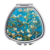 Udoosun Pill Box,Vincent Van Gogh Pill Case for Purse Pocket Pill Organizer Decorative Boxes Silver Single Compartment Travel Medicine Tablet Holder Wallet
