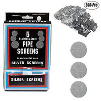 Fansport Tobacco Pipe Screen, 500Pcs Smoking Screen High Burning Point Pipe Screen Filter for Smoking Pipe