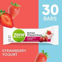 ZonePerfect Protein Bars, Strawberry Yogurt, High Protein, With Vitamins & Minerals (30 Count)