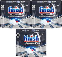 Finish - Quantum - 82 Count - Dishwasher Detergent - Powerball - Ultimate Clean & Shine - Dishwashing Tablets - Dish Tabs, Pack of 1 Pack of 3