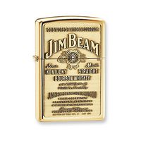 Zippo Jim Beam Emblem High Polished Brass Lighter