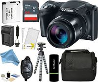 Canon PowerShot SX420 IS Digital Camera w/ 20MP, 42x Optical Zoom, 720p HD Video & Built-In Wi-Fi + 64GB Card + Reader + Grip + Spare Battery and Charger + Tripod + DigitalAndMore Accessory Bundle