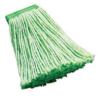 Synthetic Wet Mop Heads, Green, 16 Oz, 5"" Headband, 6/Carton, New
