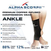 Alpha Scorpii's Copper Infused Compression Ankle Wear - Sleeve (Med)