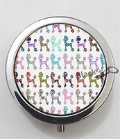 BlackKey Poodle Dog 3-Compartment Decorative Pocket Gift Box Case Organizer for Pill, Color 1-2311