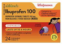 Walgreens Junior Strength Ibuprofen Chewables, Grape, 24 ea