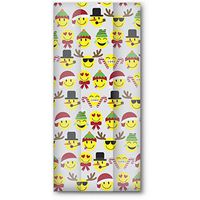 Jillson & Roberts Small Cello Bags with Twist Ties, Emoji Christmas, 1000 Pieces