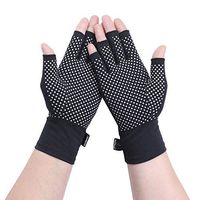 YOWBAND Grippy Compression Gloves for Men&Women – Anti-Slip Fingerless Gloves for Rheumatoid Arthritis, Carpal Tunnel, RSI Osteoarthritis & Tendonitis