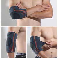 ZSZBACE Elbow Brace Compression Sleeve - Elastic Support for Tendonitis Pain, Tennis Elbow, Golfer's Elbow, Arthritis, Bursitis, Basketball, Baseball, Football, Golf, Lifting, Sports, Men, Women (L)