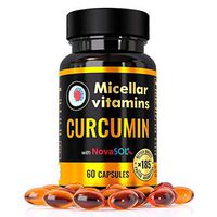 Micellar Curcumin Dietary Supplement 185 Times Better bioavailability NovaSOL Technology Natural Turmeric 60 Capsules