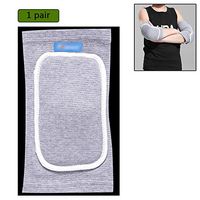 QWERTY Elbow Support/Elbow Protection, High Density Sponge, for Riding Protection, Sports Injury (1 Pair),Gray,S