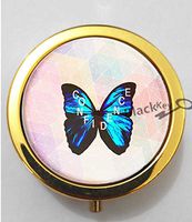 BlackKey Confidence Beautiful Inspirational Word 3-Compartment Decorative Pocket Gift Box Case Organizer for Pill, Color 2 -1695