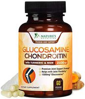 Glucosamine with Chondroitin Turmeric MSM Supplement, Triple Strength Standardized 1500mg with Boswellia & Bromelain - Made in USA - for Healthy Joint Support & Comfort - 60 Capsules