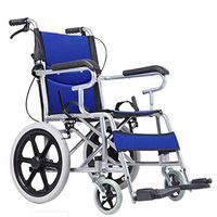 CHAIR Medical Rehab Chair, Wheelchair,Household Collapsible Safety Wheelchair, Elderly Disabled, Manual Wheelchair Trolley Soft Seat Wheelchair