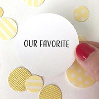 Sweet Thymes 40 Our Favorite Stickers | Wedding Favor Treat Bag Circle Round Label Candy Goodie Bag Envelope Seal Thank You Gift Bag Cards Package