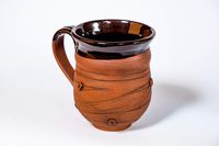 Coffee mug 11.8 oz Pottery mug Handmade cup Rustic coffee mug Stoneware mug Ceramic mug