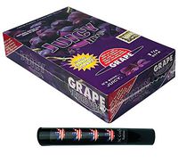 Herb Airtight Tube Pocket Protector with Juicy Jay's Grape 1.25 Flavored Hemp Rolling Papers 24 Count Box DC Crafts Nation- Flag Leaf