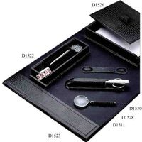 Bey-Berk Magnifier, Black Croco Leather, D1511