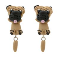 Liraly 1Pair Jewelry Handmade Clay Soft Pottery Earrings Animal Earring Accessories