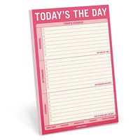 Knock Knock Today's The Day Pad, To Do List Note Pad, 6 x 9-inches