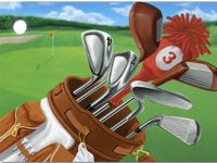 Golf Scene Theme Gift Cards3-3/4x2-3/4" (30 unit, 6 pack per unit.)