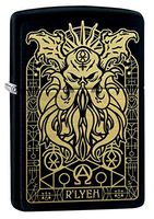 Custom Personalized Zippo Monster Design Black Matte Windproof Lighter Free Engraving #29965