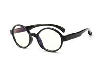 Anti Blue Light Glasses for Kids Computer Glasses,UV Protection Anti Glare Eyeglasses Computer Glasses Video Gaming Glasses for Children (Round-Black)