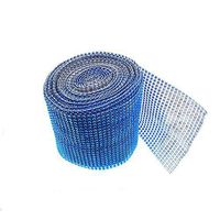 RayLineDo 24 Row RoyalBlue Acrylic Rhinestone Diamond Mesh Wrap Roll 10 Yards Cake Ribbon Banding Party Decorations Hanging Wedding Supplies