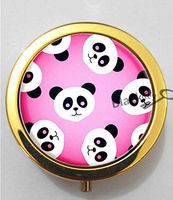 BlackKey Cartoon Animal Panda 3-Compartment Decorative Pocket Gift Box Case Organizer for Pill, Color 2 -1237