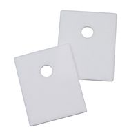 Yootop 20X25mm Ceramic Heatsink Insulator Pad for Transistor Heat Sink TO-3P TO-247 TO-220 Pack of 100