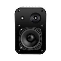 OSD Audio 4" Outdoor Patio Speaker Pair - Weather Resistant 3-Way, Black - AP450