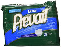 Prevail Extra Adult Underwear Diaper, Medium, Moderate Absorbency, PV-512 - Pack of 20