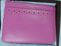 Cross Pink Italian Full Grain Autocross Women's Premium Leather Slim Medium Purse and Card Case with Zip in one