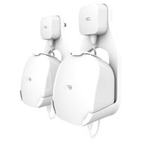 Wall Mount Holder for eero mesh WiFi System, The Simplest Wall Mount Holder Stand Bracket for eero mesh WiFi System Router No Messy Screws! (White(2 Pack))