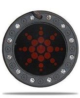 EHM Energy Balance Pendant - Negative Ion Balance Power - Volcanic Lava Nano- Fusion Charm - Electromagnetic Field Protection & Energy Biofield Treatment Aid (Rare Red with Crystal Ring)